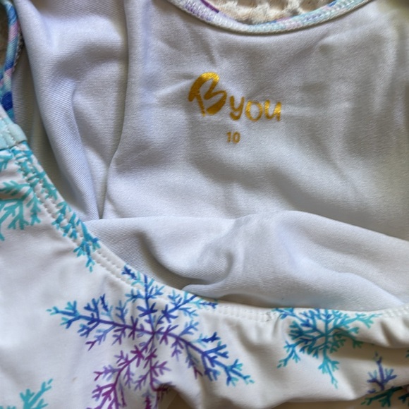 Snowflake Patterned Leotard-size 10 - Picture 5 of 5